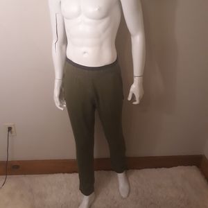 Adidas joggers men M green slim fit athletic